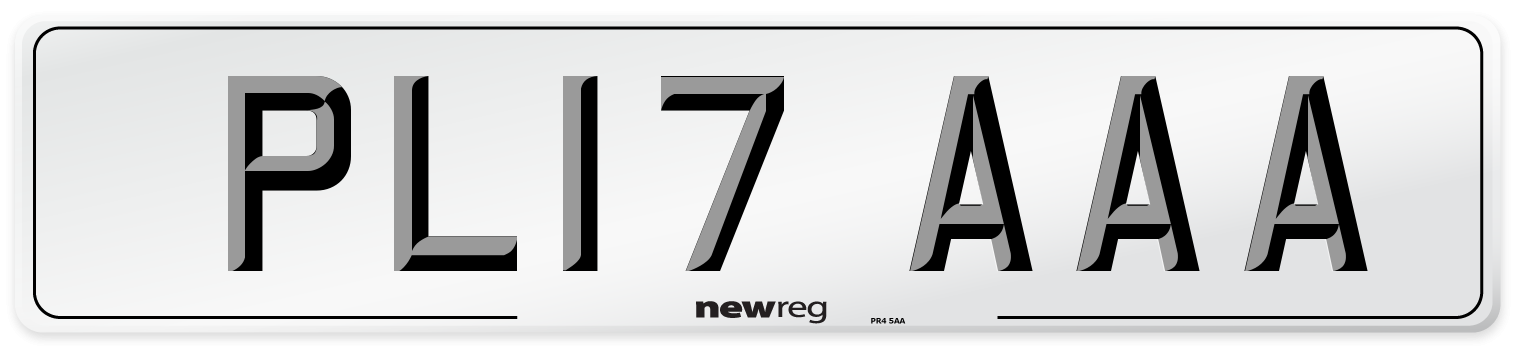 PL17 AAA Number Plate from New Reg
